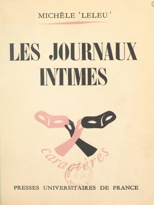 cover image of Les journaux intimes